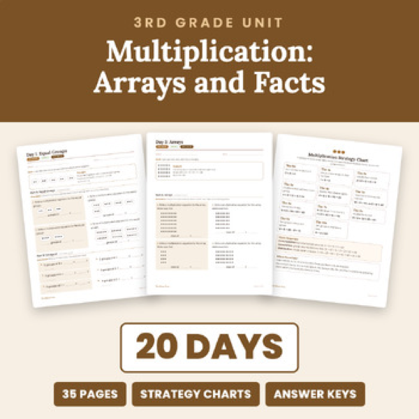 Cover of 3rd Grade Multiplication Unit