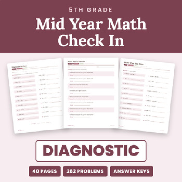 Cover of Mid Year Math Check In