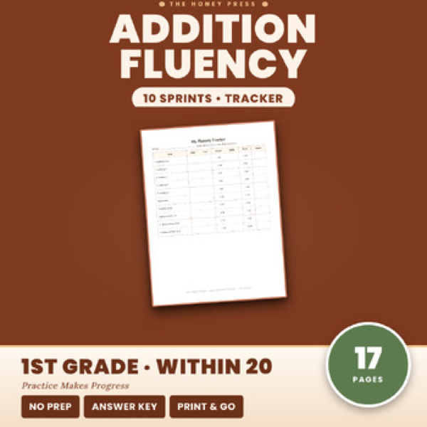 Cover of Addition Timed Tests Within 20